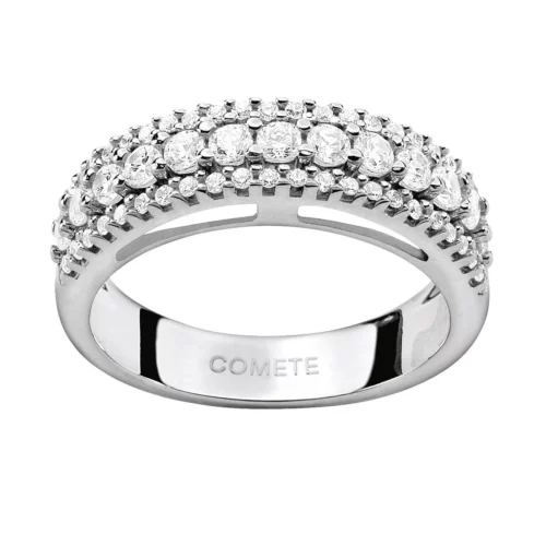anello donna fascia diamanti comete