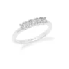 anello con cinque diamanti comete gioielli anello fidanzamento oro