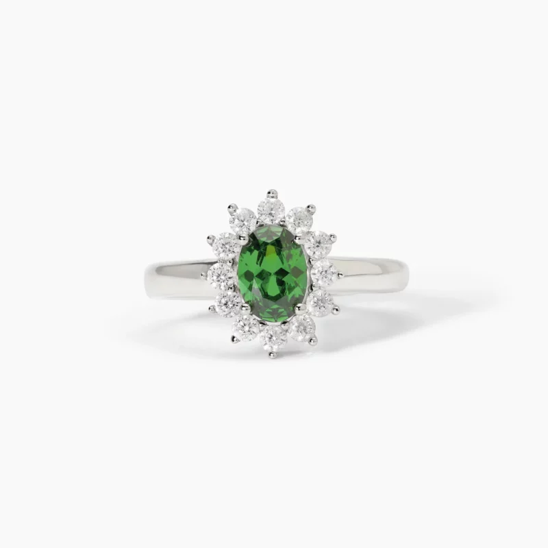anello argento regina verde mabina gioielli