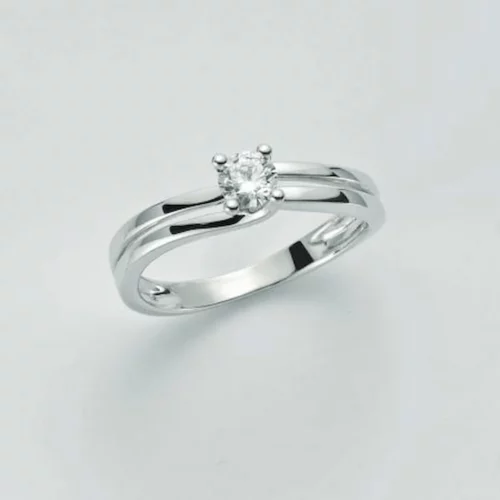 anello fidanzamento oro con diamante miluna