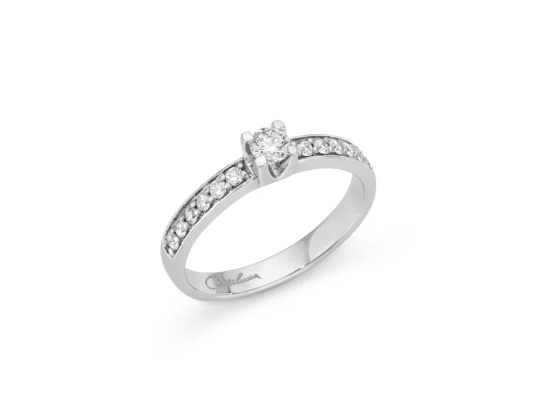 anello fidanzamento solitario diamanti miluna