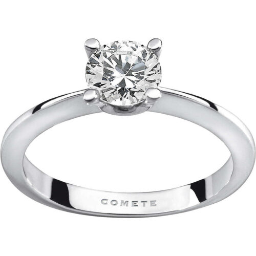 anello solitario con diamante in oro 750 comete gioielli donna