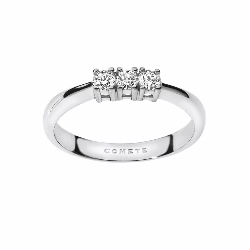 trilogy anello donna diamanti oro comete