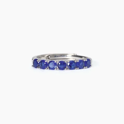 anello argento regolabile blu mabina gioielli