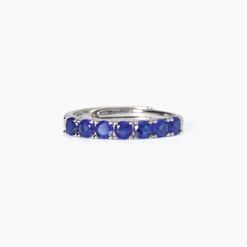 anello argento regolabile blu mabina gioielli