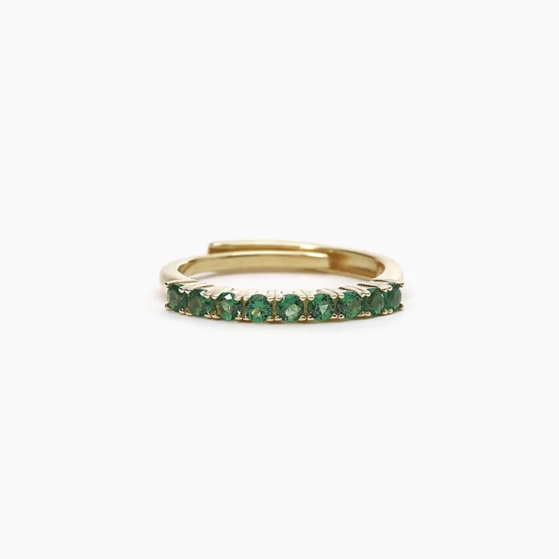 anello riviera donna con pietre verdi mabina gioielli