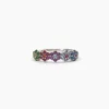 anello in argento con fiori colorati mabina gioielli