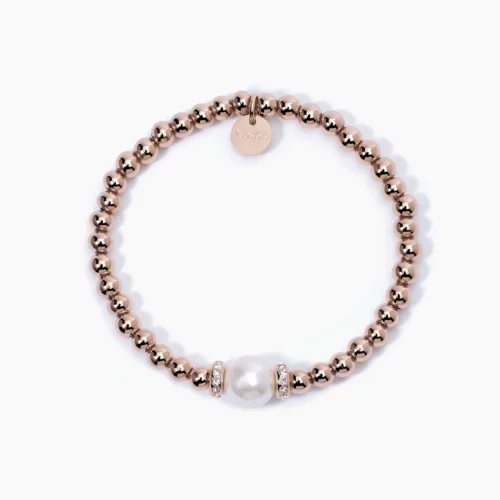 bracciale elasticizzato rosa perla 2jewels