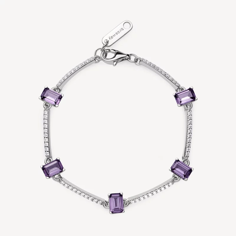 bracciale viola lilla fancy brosway in argento
