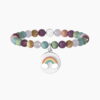 bracciale arcobaleno kidult pietre naturali multicolor