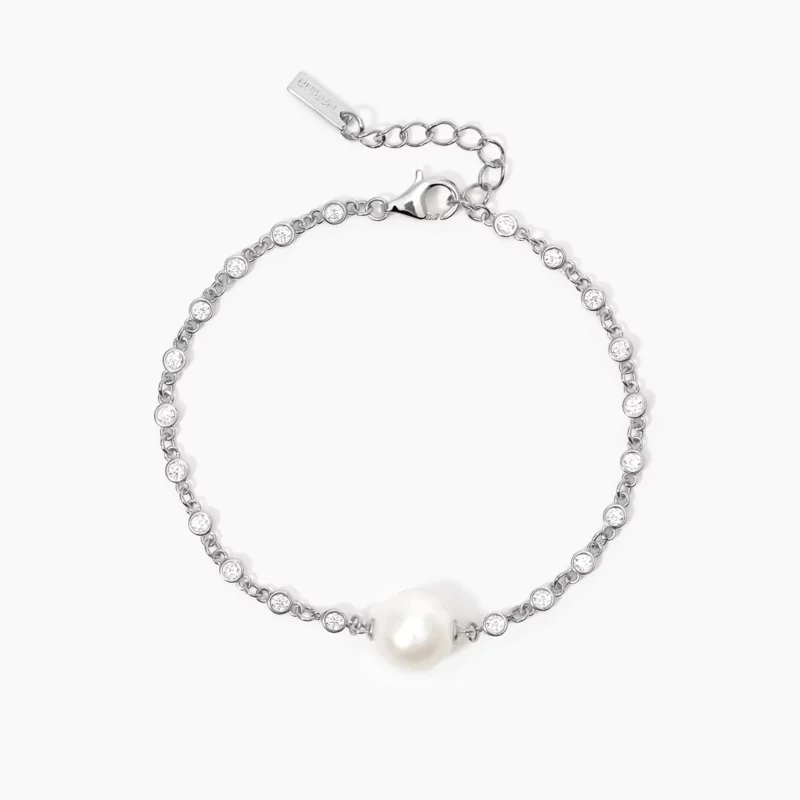 bracciale in argento donna mabina gioielli con perla