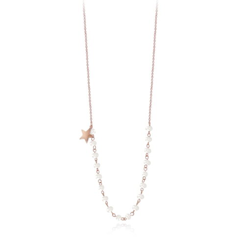 Collana Mabina in argento con perle e piccola stella