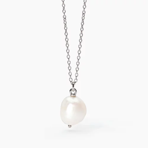 girocollo argento perla barocca mabina gioielli