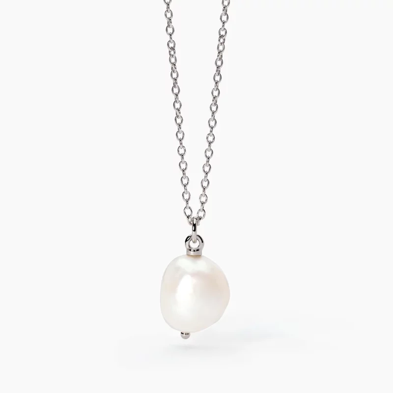 girocollo argento perla barocca mabina gioielli