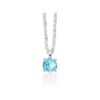 collana in argento pietra rotonda azzurra miluna gioielli donna