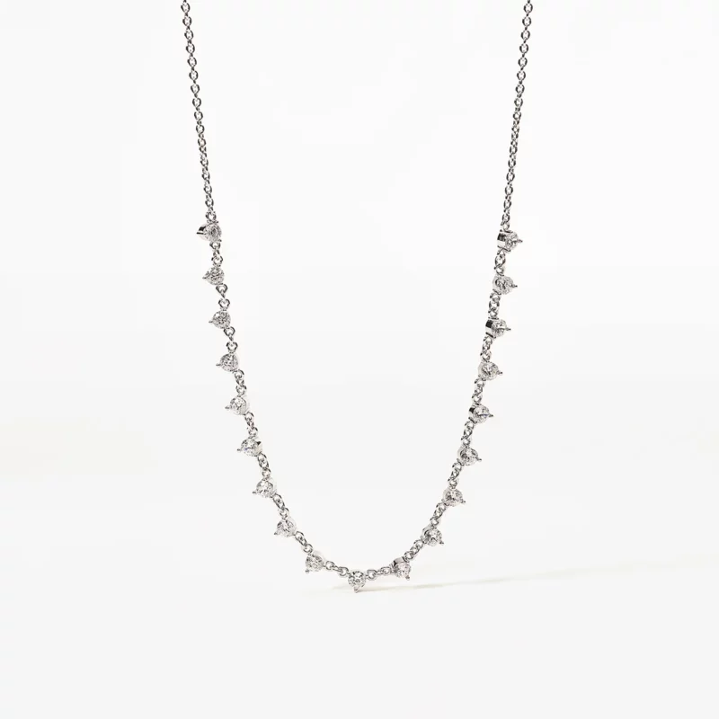 collana mabina gioielli con zirconi in argento