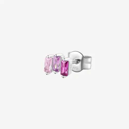 orecchino singolo argento rosa brosway