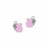 orecchini in argento con orso rosa per bimba nanan gioielli
