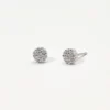orecchini a forma di cuore con zirconi mabina gioielli in argento