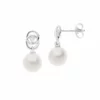 orecchini di perle con diamanti comete donna