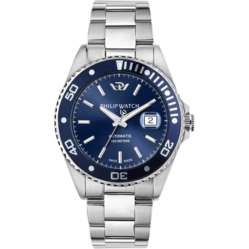 orologio uomo automatico blu philip watch