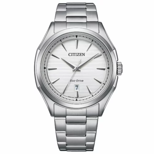orologio classic bianco in acciaio citizen