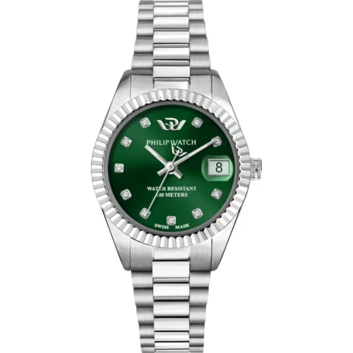 orologio diamanti donna verde philip watch 28mm