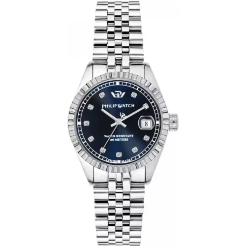 orologio donna philip watch blu con diamanti