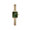 orologio donna quadrato verde dorato daniel wellington