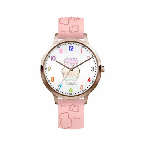 orologio bimba con orsetto e numeri grandi colorati nanan