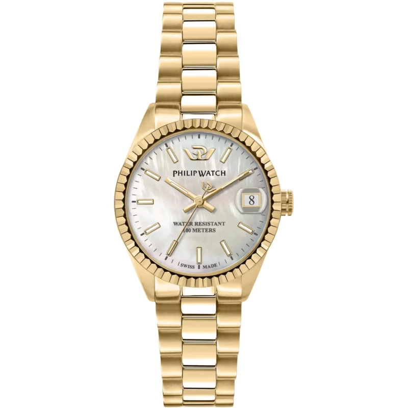 orologio dorato donna philip watch